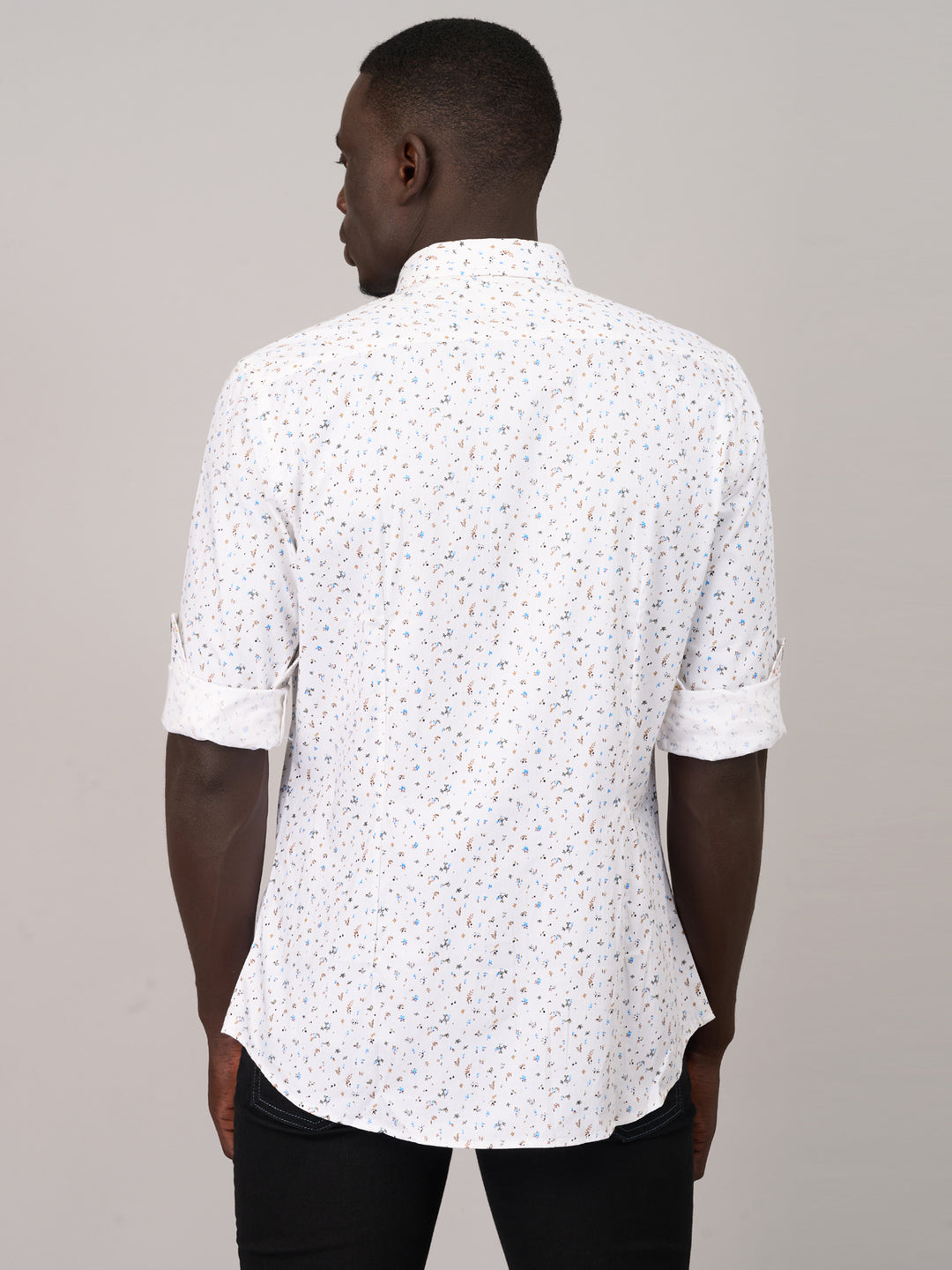 Classic Off-White Printed Shirt