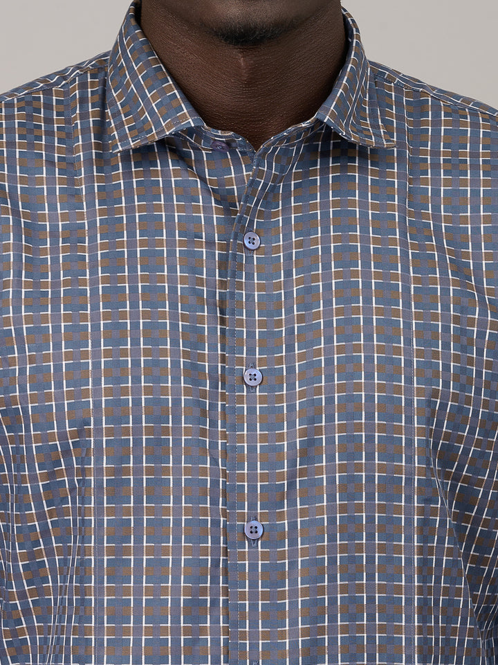 Graphite Grey Checked Classic Shirt