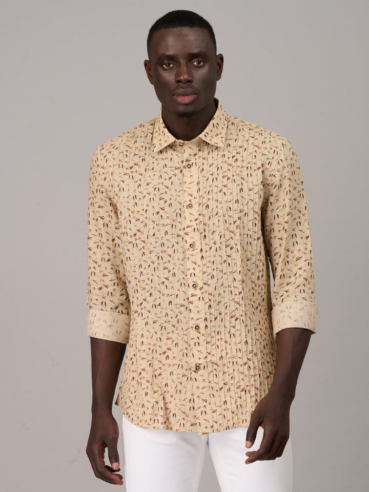 Beige Breeze Linen Shirt