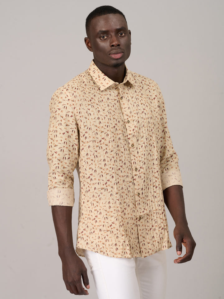 Beige Breeze Linen Shirt