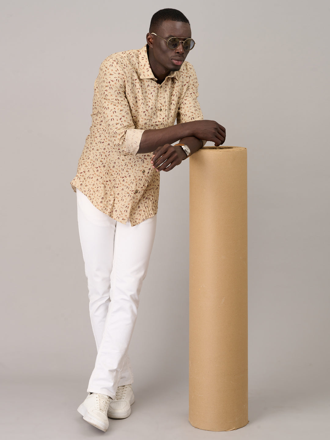 Beige Breeze Linen Shirt