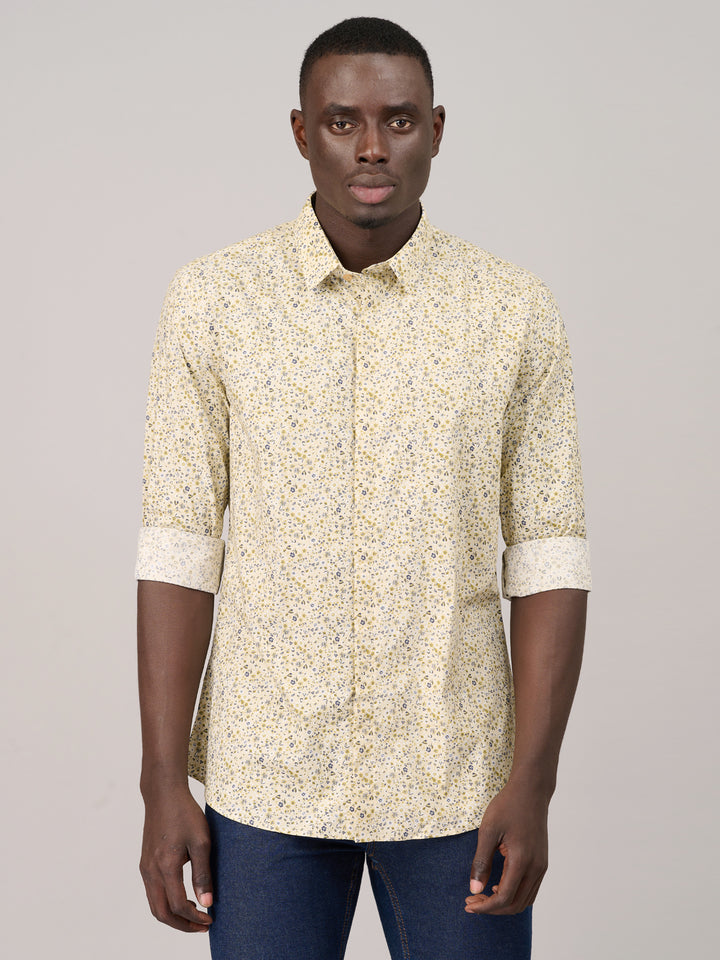 Sandstone Full Sleeve Printed Shirt