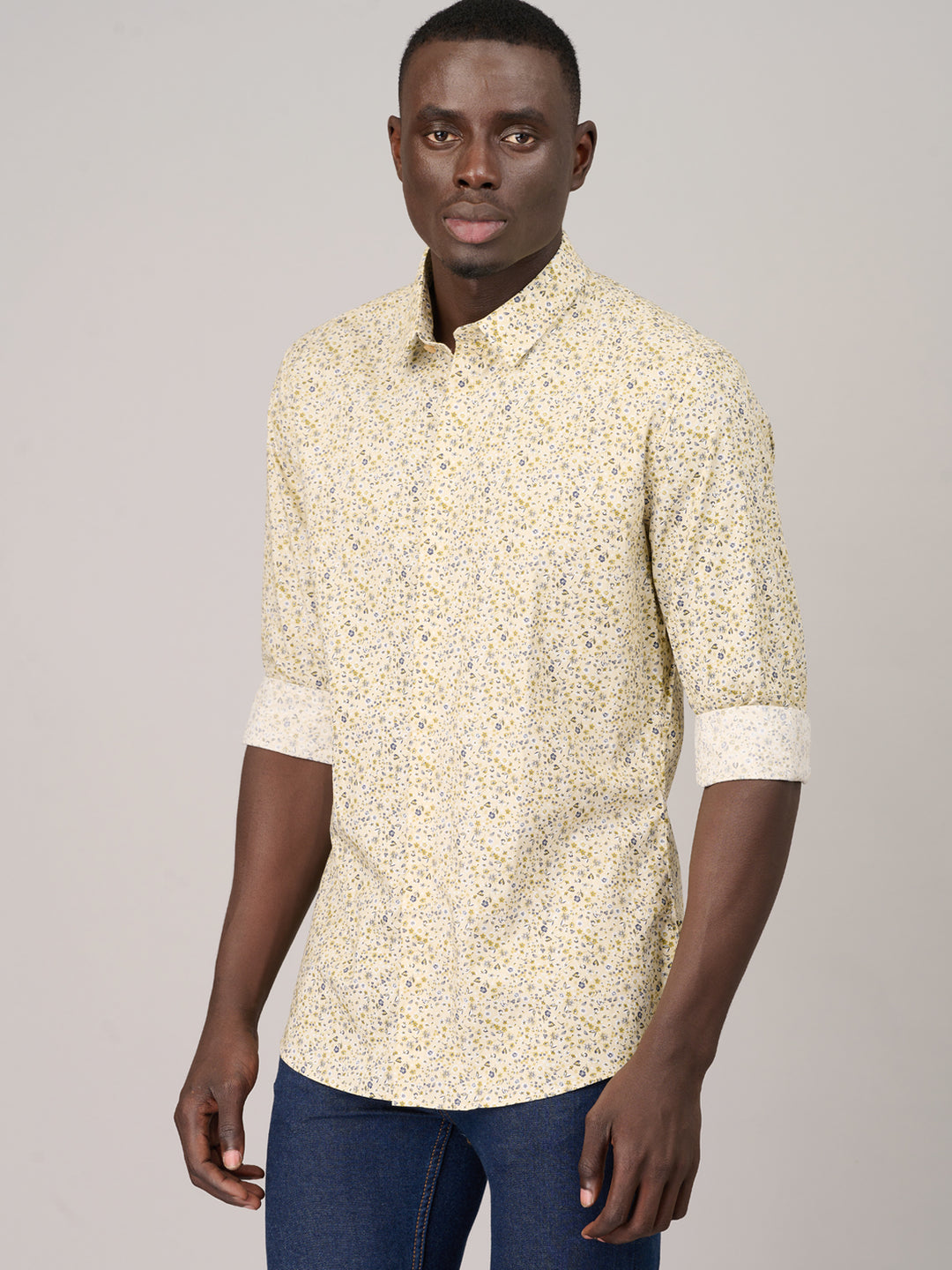 Sandstone Full Sleeve Printed Shirt