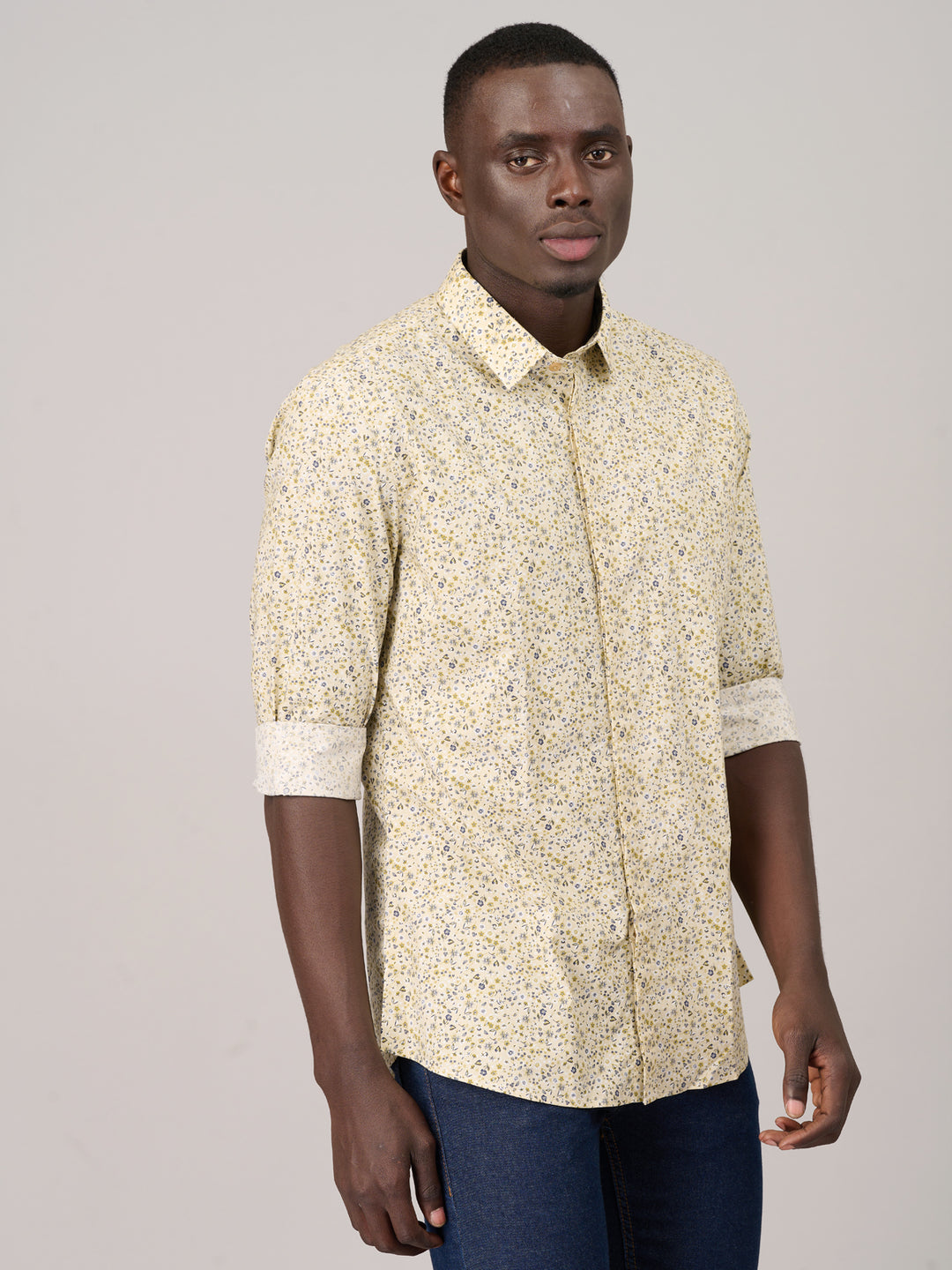 Sandstone Full Sleeve Printed Shirt