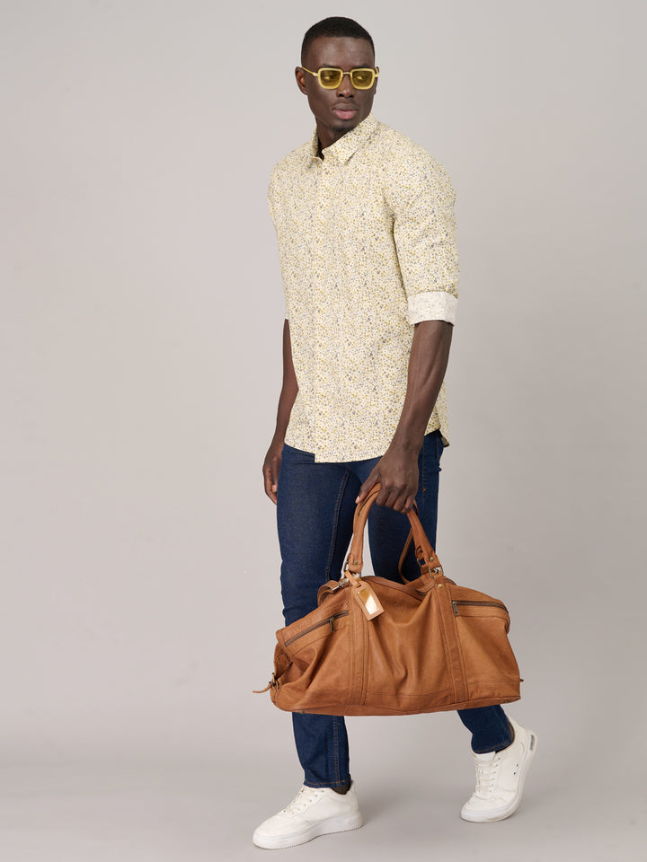 Sandstone Full Sleeve Printed Shirt