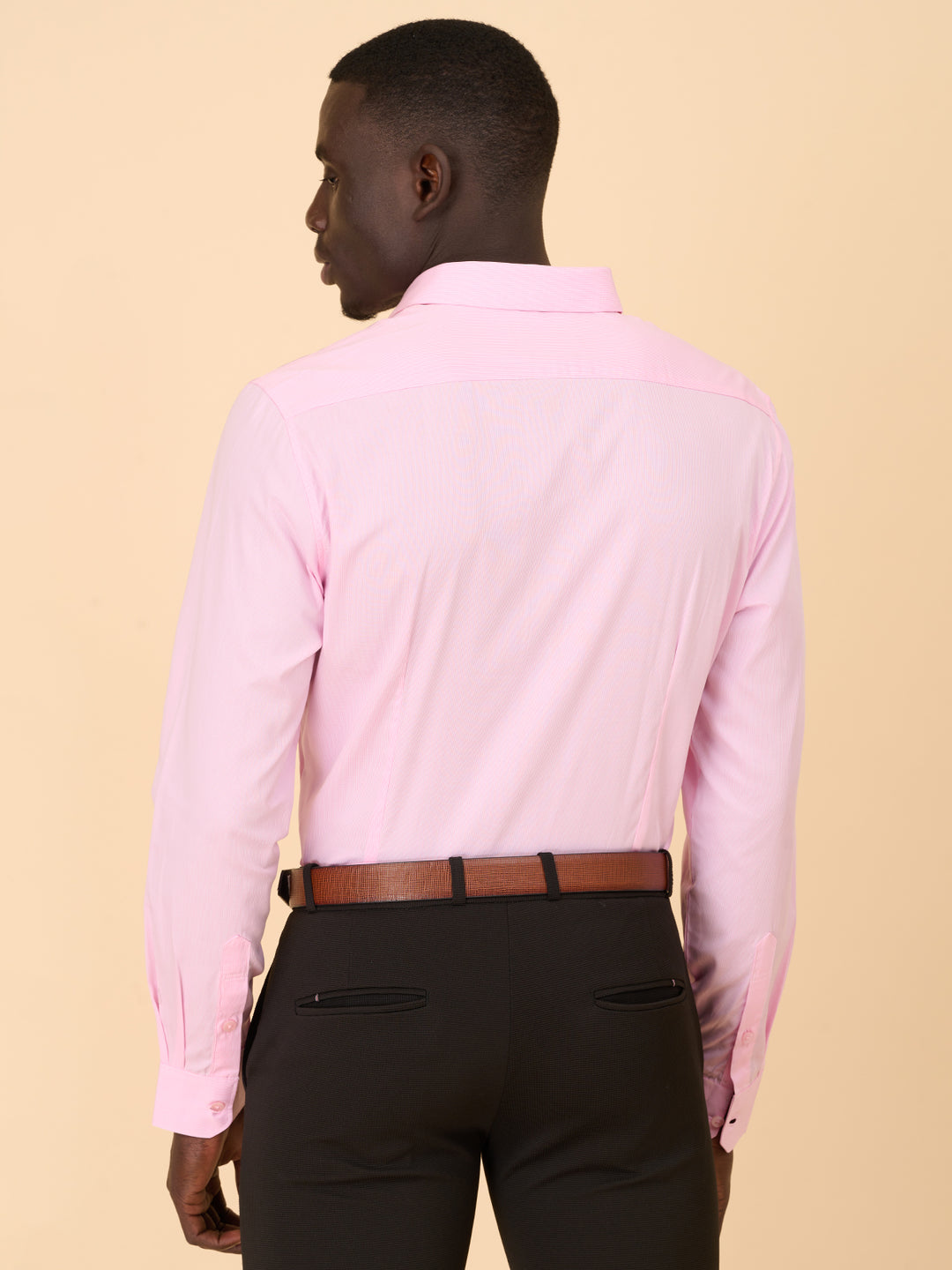 Pink Check Cotton Elegance Shirt