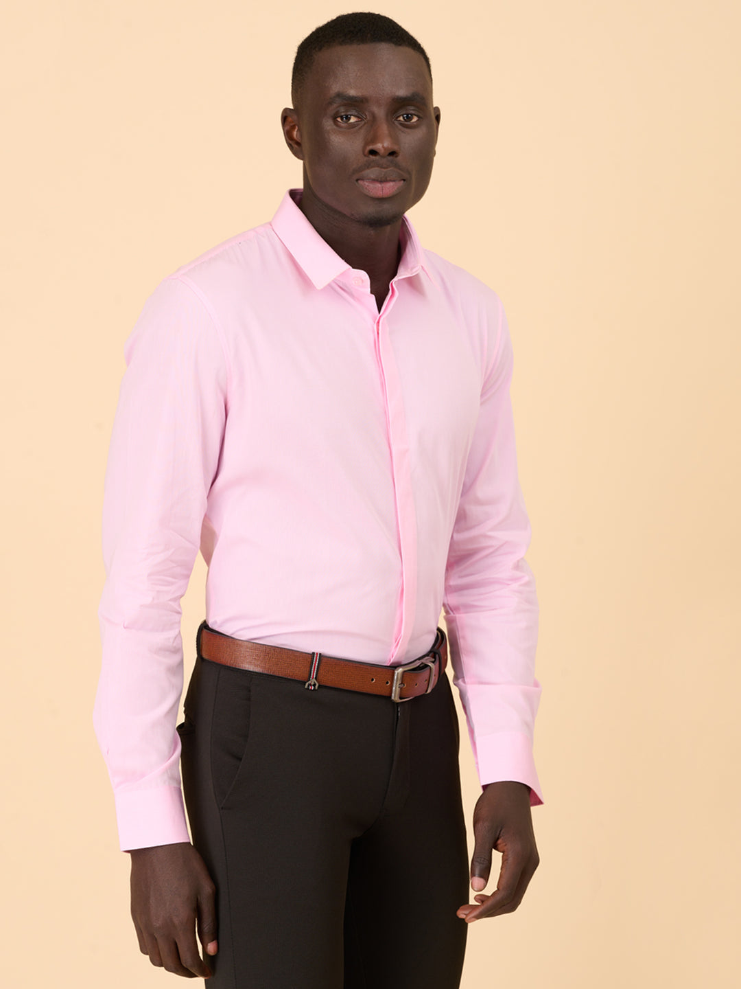 Pink Check Cotton Elegance Shirt