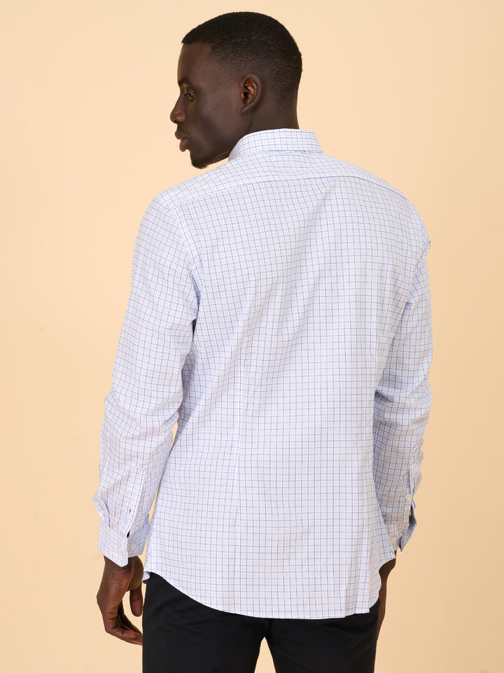 Azure Classic Checked Shirt