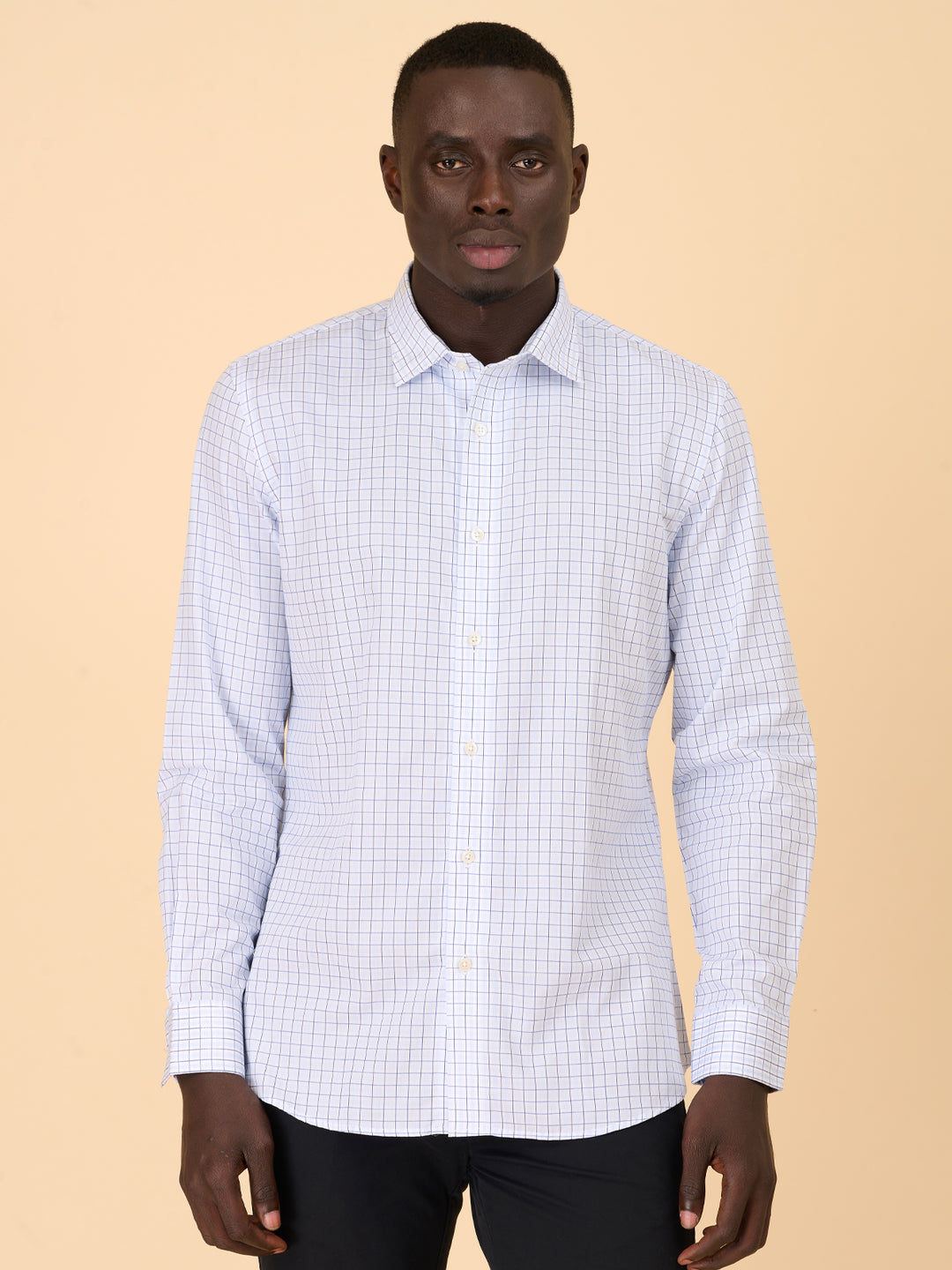 Azure Classic Checked Shirt