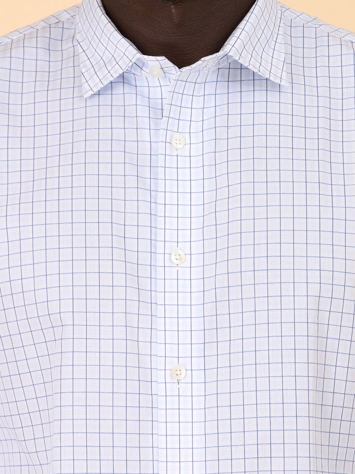 Azure Classic Checked Shirt