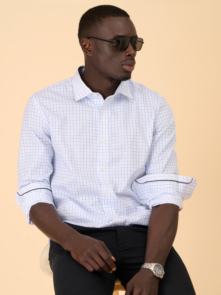 Azure Classic Checked Shirt