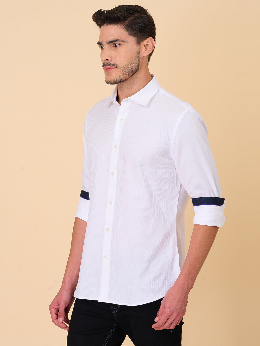 Elegant White Linen Shirt