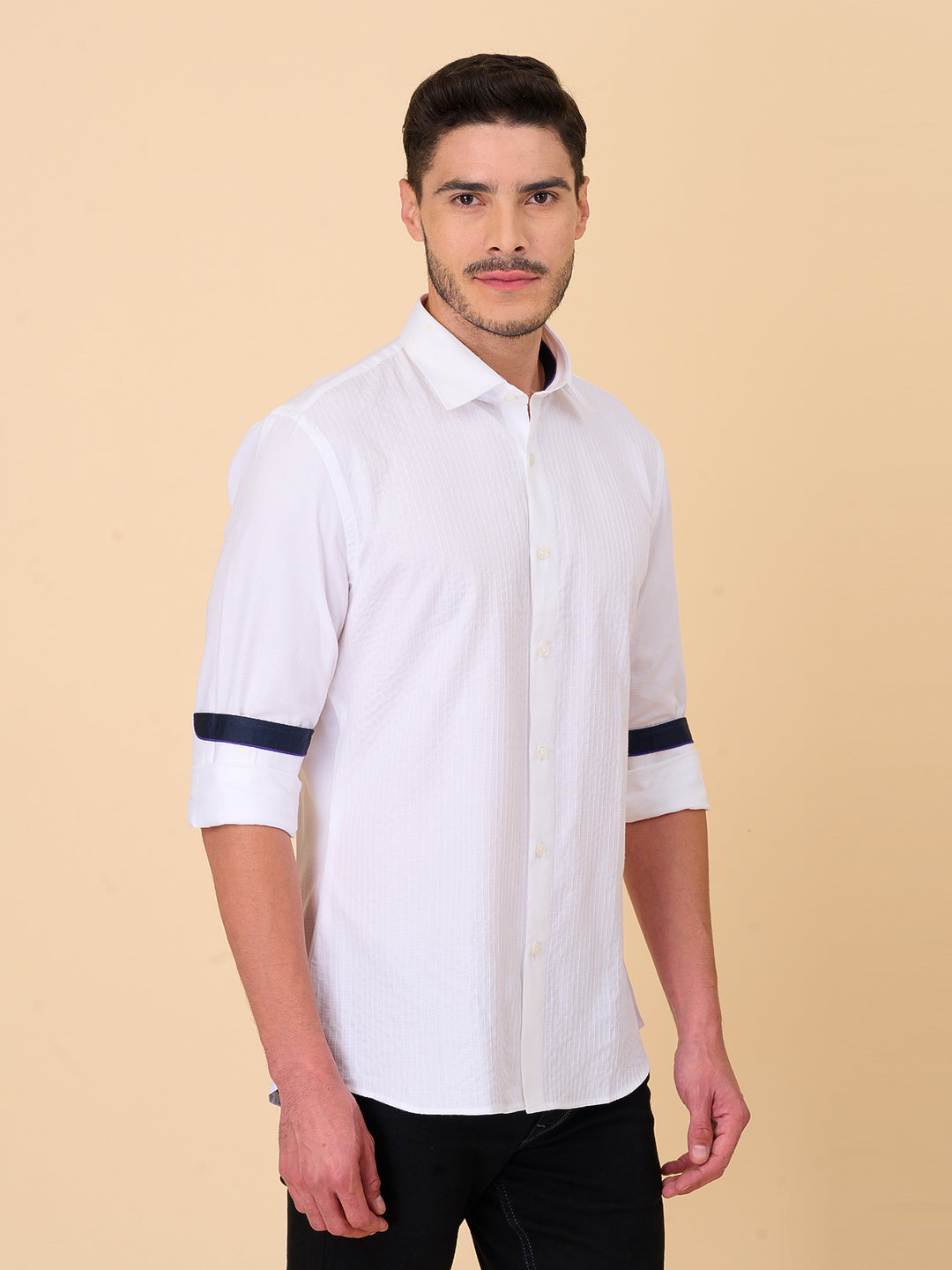 Elegant White Linen Shirt