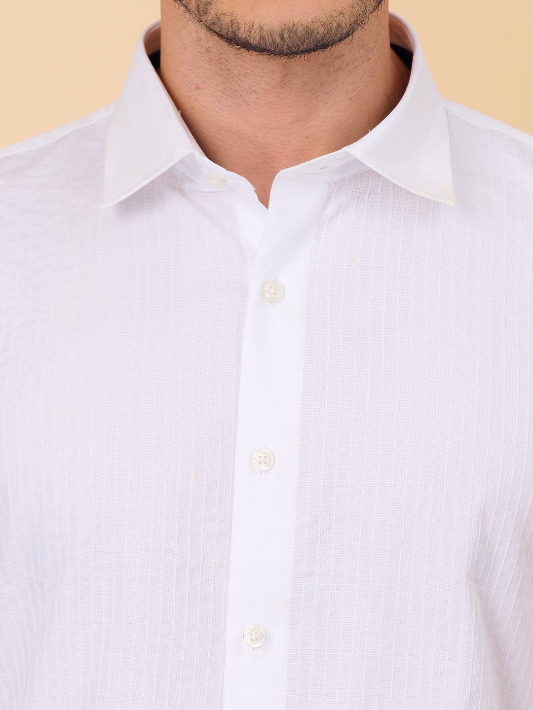 Elegant White Linen Shirt