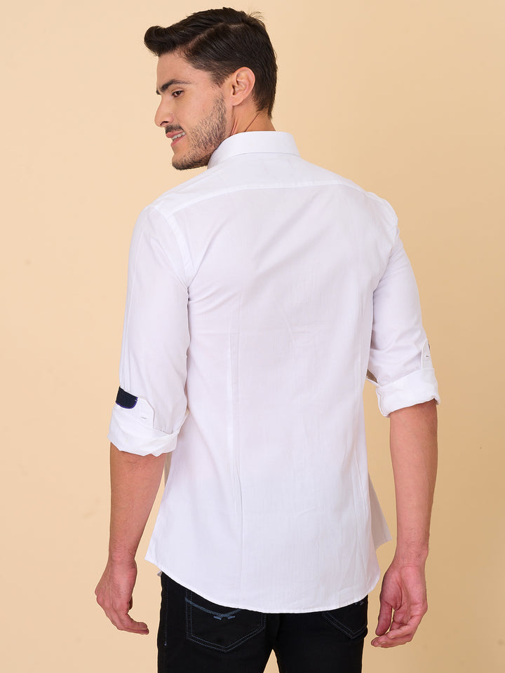 Elegant White Linen Shirt