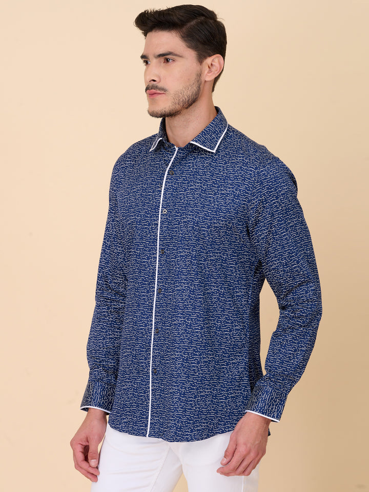 Navy Blue Party Shirt