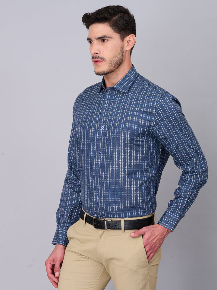 Graphite Grey Checked Casual Shirt