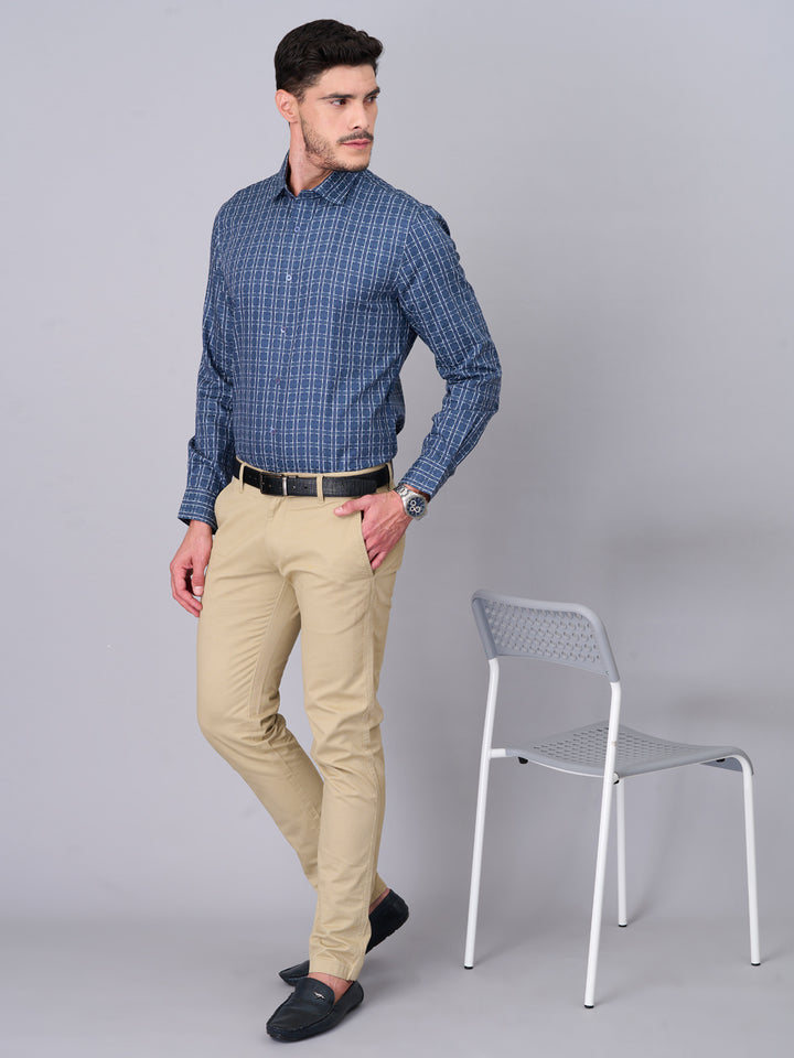 Graphite Grey Checked Casual Shirt