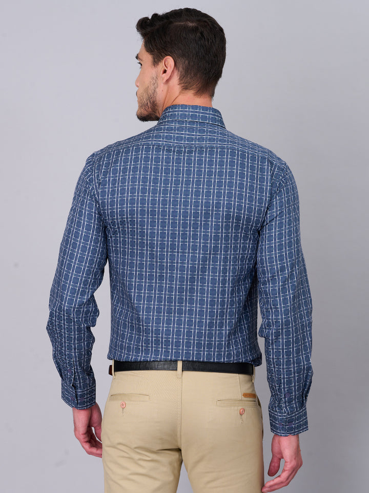 Graphite Grey Checked Casual Shirt